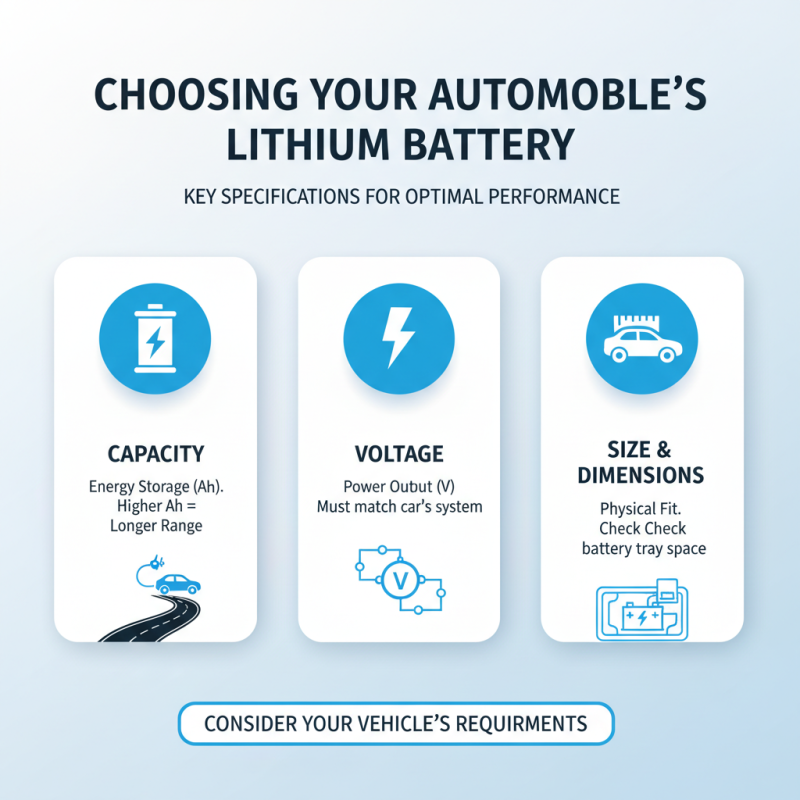 How to Choose the Right Lithium Battery for Your Automobile?