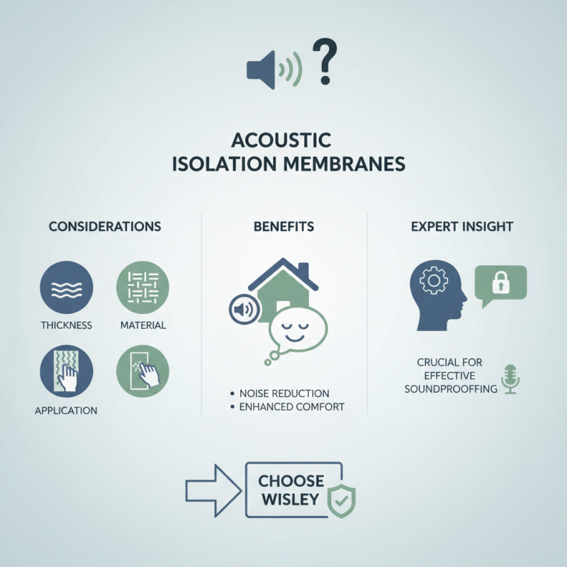 How to Choose the Right Acoustic Isolation Membrane for Your Needs?