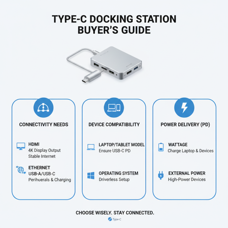 How to Choose the Best Type C Docking Station for Laptop?