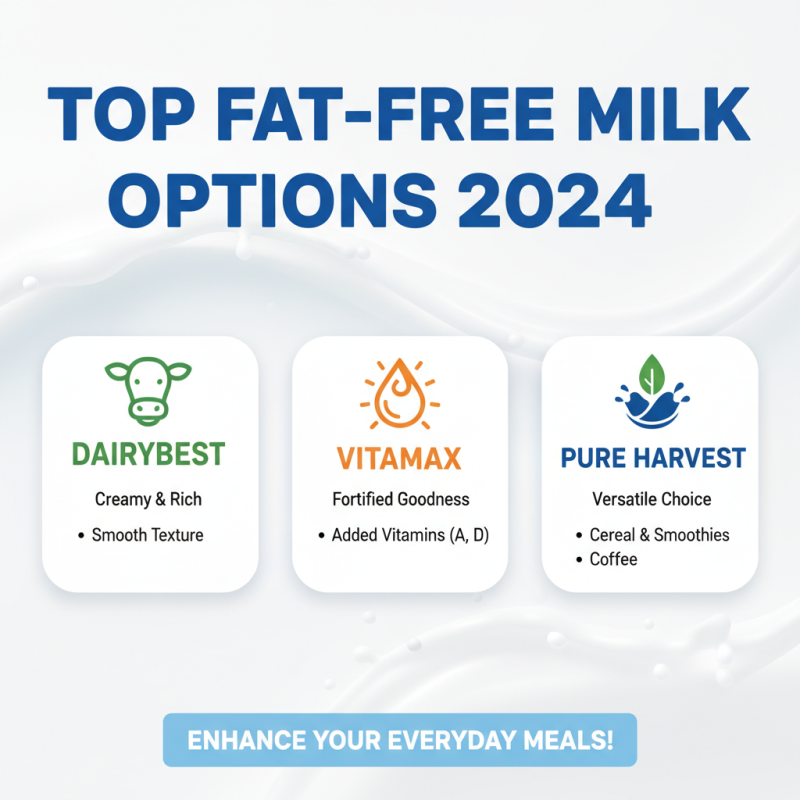 2026 Best Fat Free Milk Brands to Try This Year?