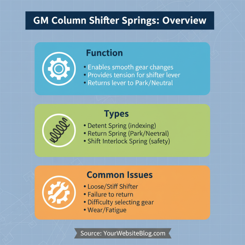 Top Types of GM Column Shifter Springs What You Need to Know?