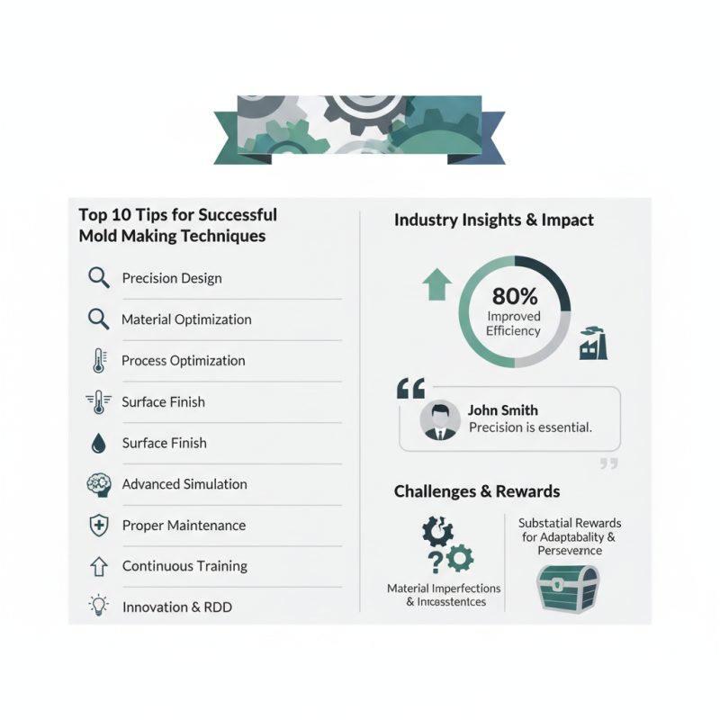 Top 10 Tips for Successful Mold Making Techniques in Manufacturing?