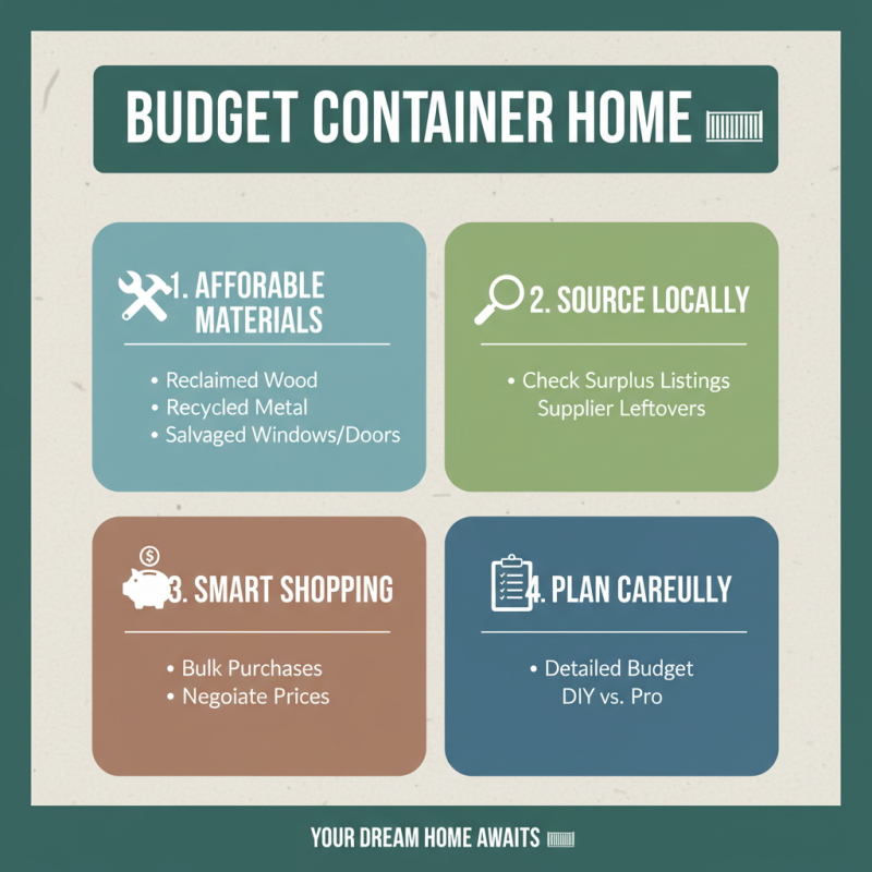 How to Build a Container Home on a Budget?
