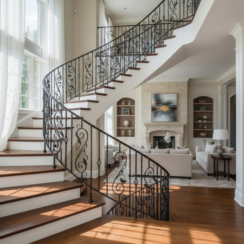 Wrought Iron Stair Railing Tips for Stylish Home Design?