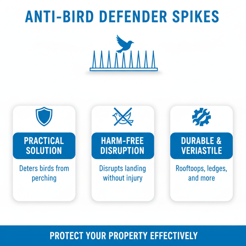 Top Benefits of Using Anti Bird Defender Spikes for Your Property?