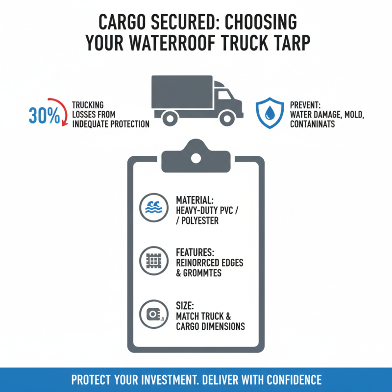 Why You Should Choose a Waterproof Truck Tarp for Your Cargo Protection?