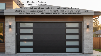 How to Choose the Best Double Garage Door for Your Home?