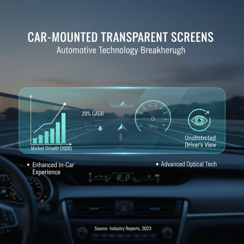 Why You Should Consider a Car Mounted Transparent Screen for Your Vehicle?