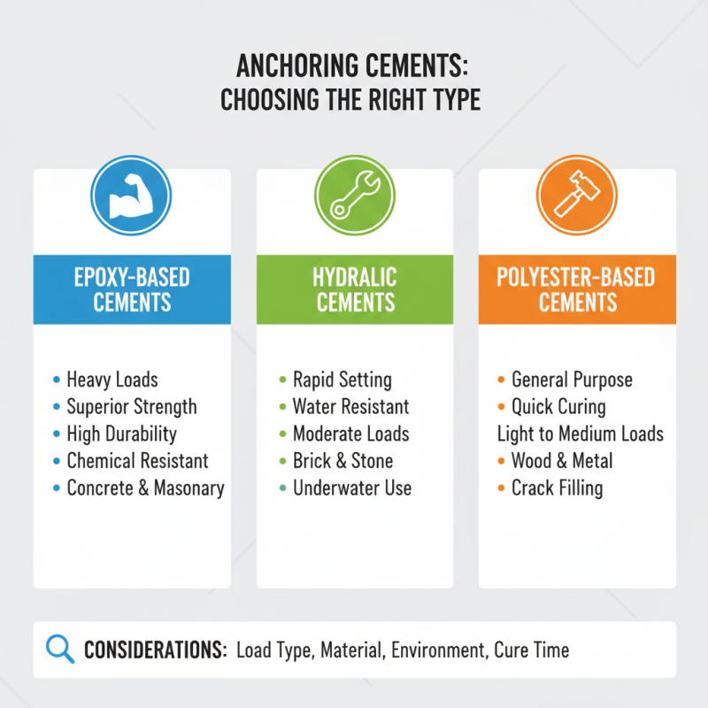 How to Choose the Right Anchoring Cements for Your Projects?