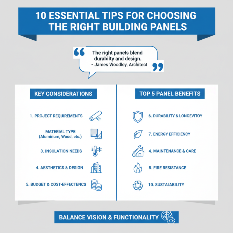 10 Essential Tips for Choosing the Right Building Panels