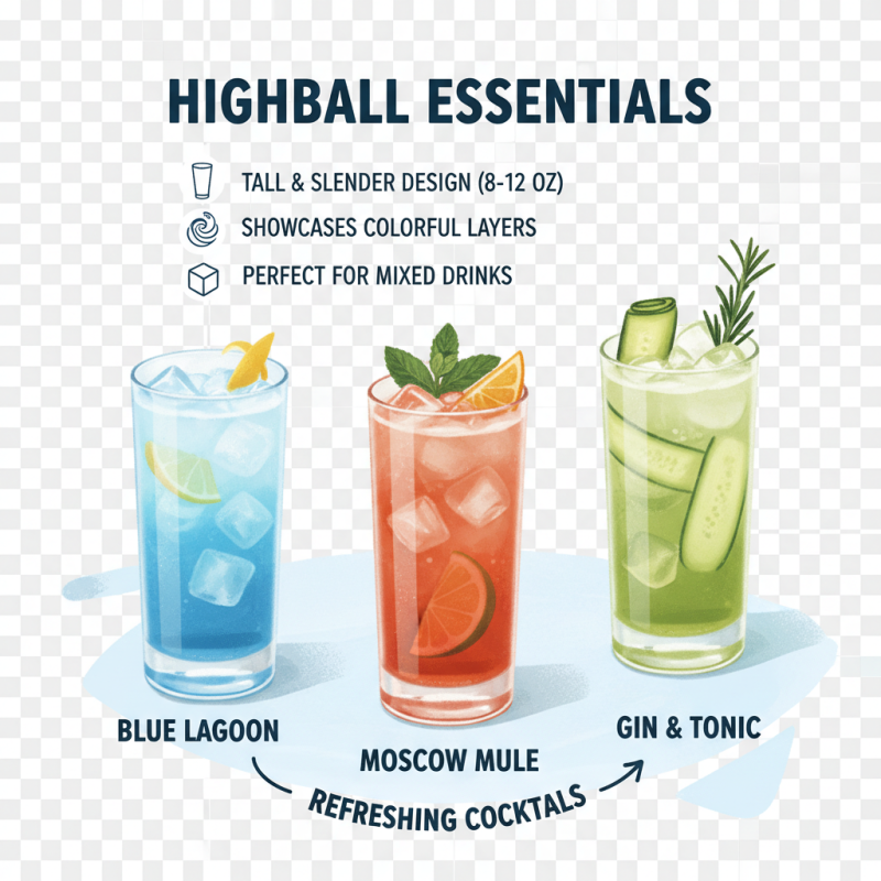 What Are Highball Glasses and How to Use Them?