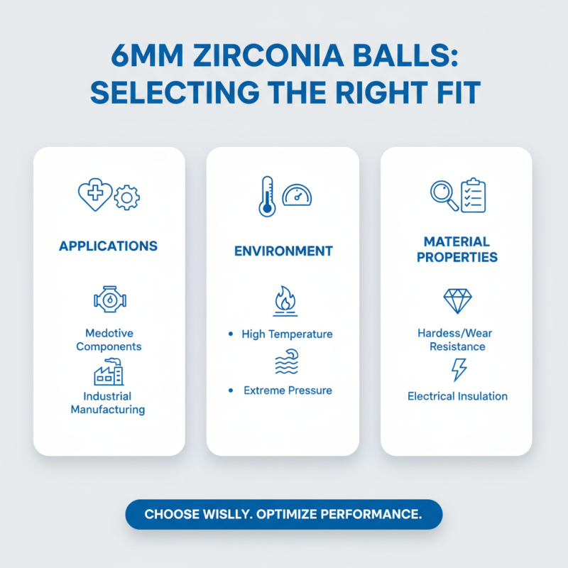 How to Choose the Right 6mm Zirconia Ball for Your Needs?