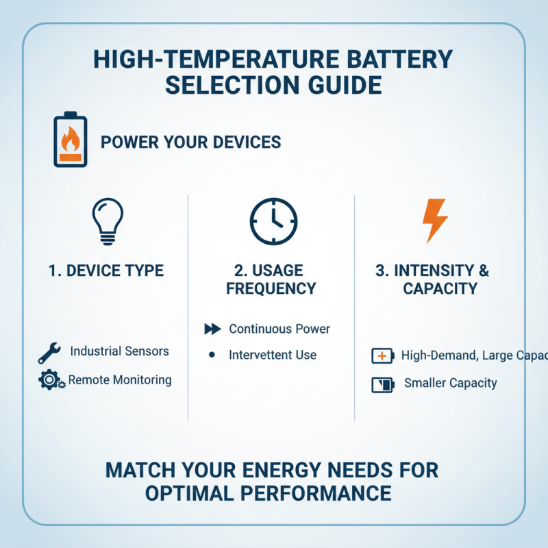 How to Choose the Best High Temperature Battery for Your Needs?
