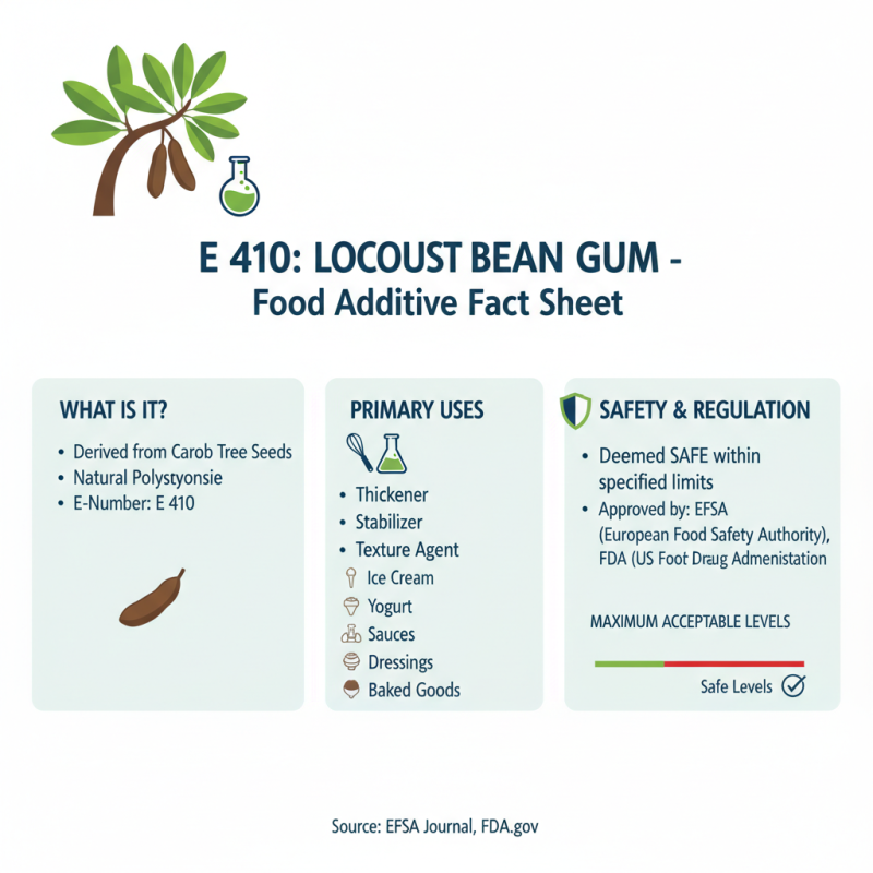 What is E 410 Food Additive and is it Safe for Consumption?
