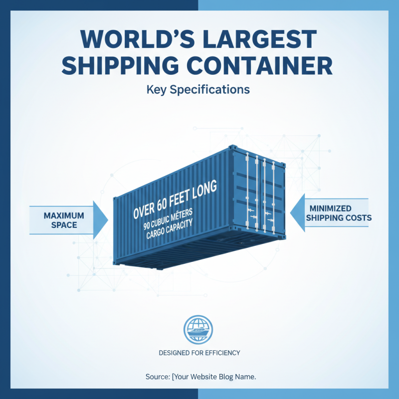 What is the largest shipping container in the world?