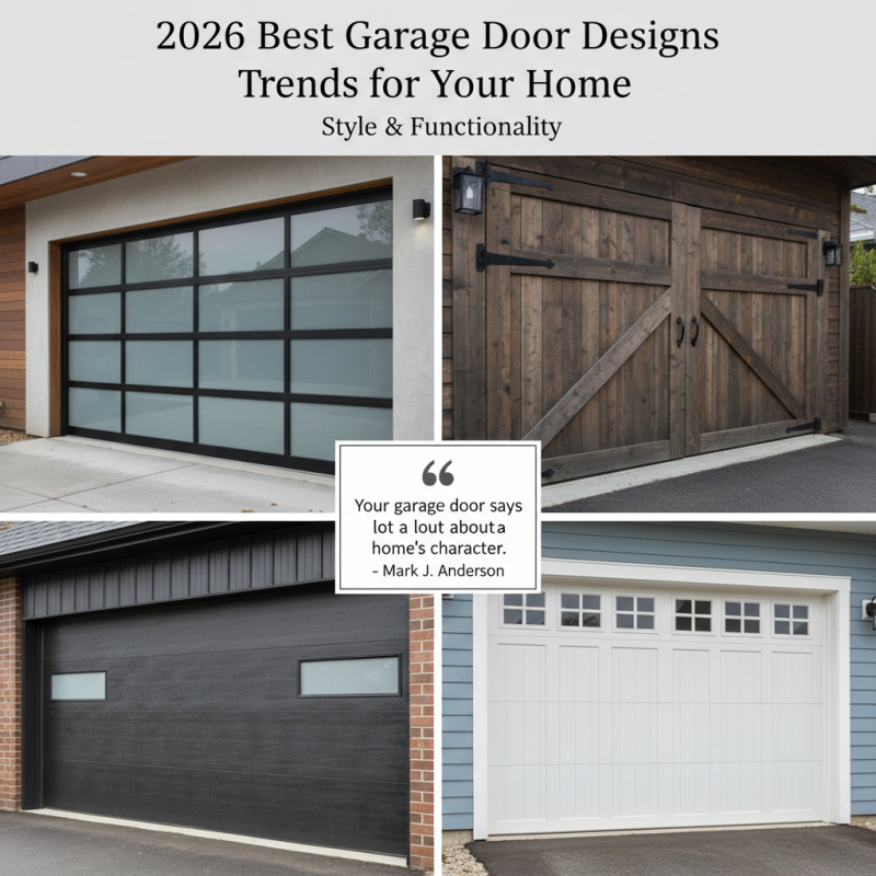 2026 Best Garage Door Designs Trends for Your Home?