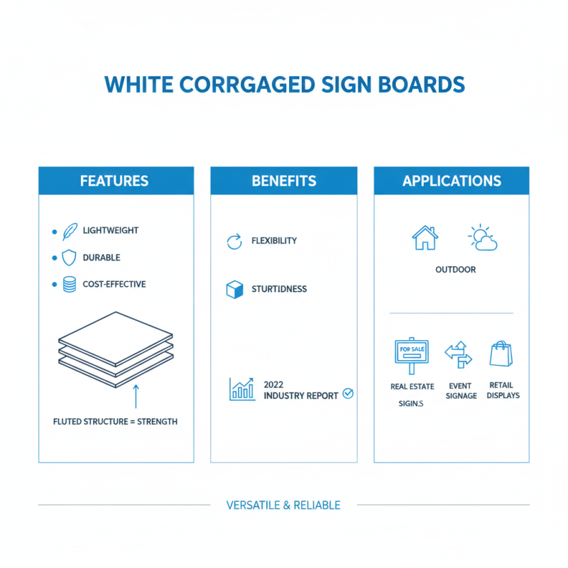 What is a White Corrugated Sign Board and How is it Used?