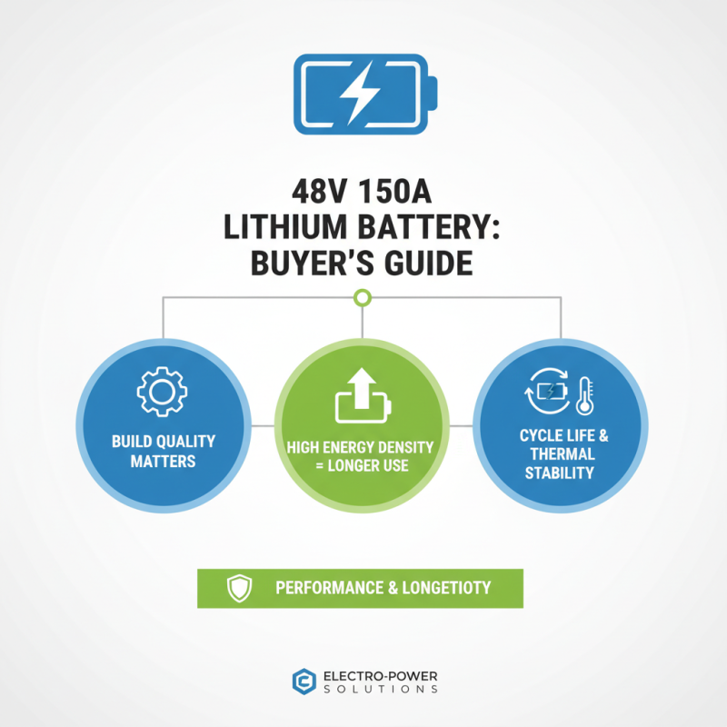 How to Choose the Right 48vot 150amp Lithium Battery for Your Needs?
