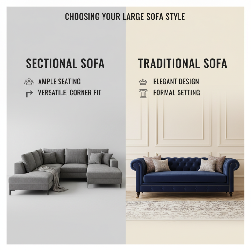 How to Choose the Right Large Sofas for Your Living Room?