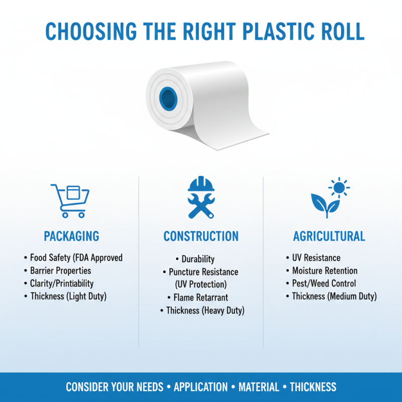 Top 10 Tips for Choosing the Right Plastic Roll for Your Needs?