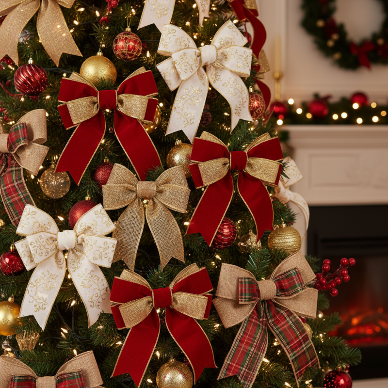 How to Choose the Perfect Christmas Tree Bows?