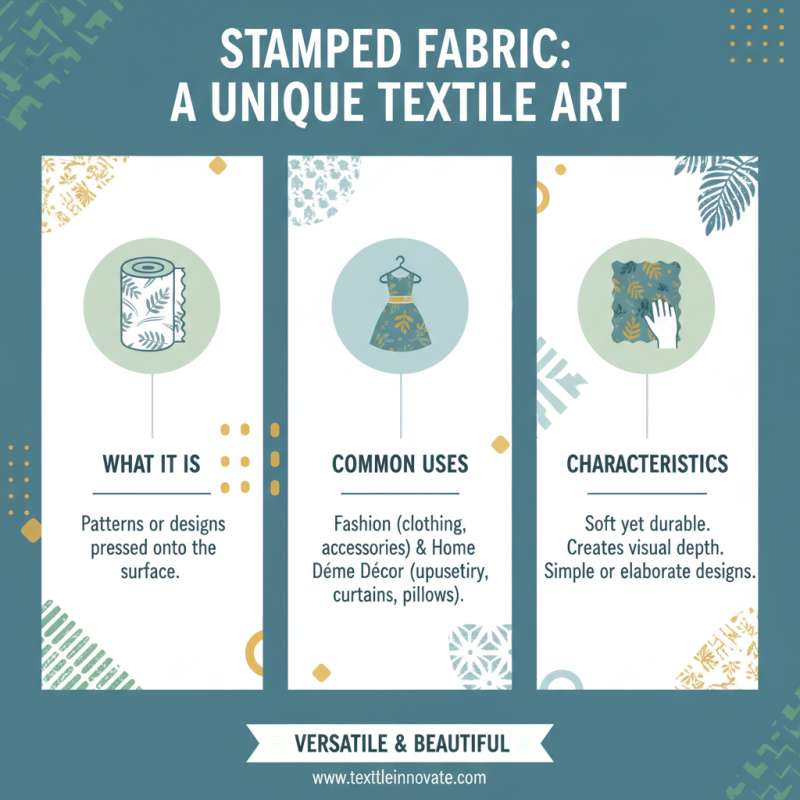 What is Stamped Fabric and How is it Used?