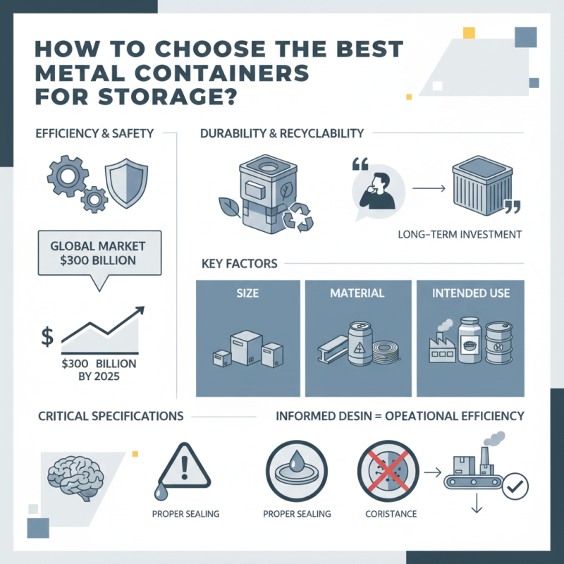 How to Choose the Best Metal Containers for Storage?