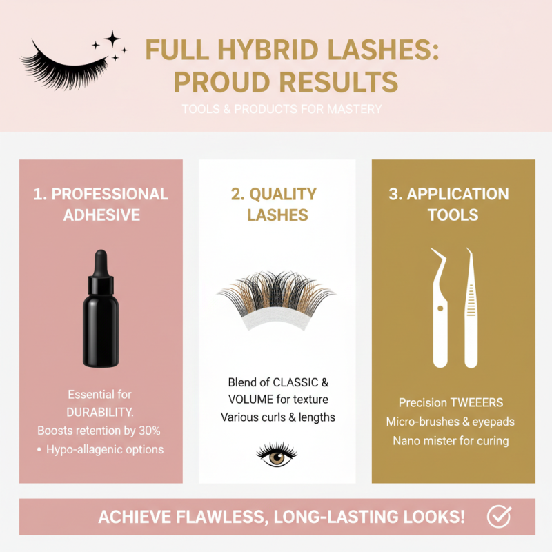 How to Achieve Stunning Full Hybrid Lashes for a Flawless Look?