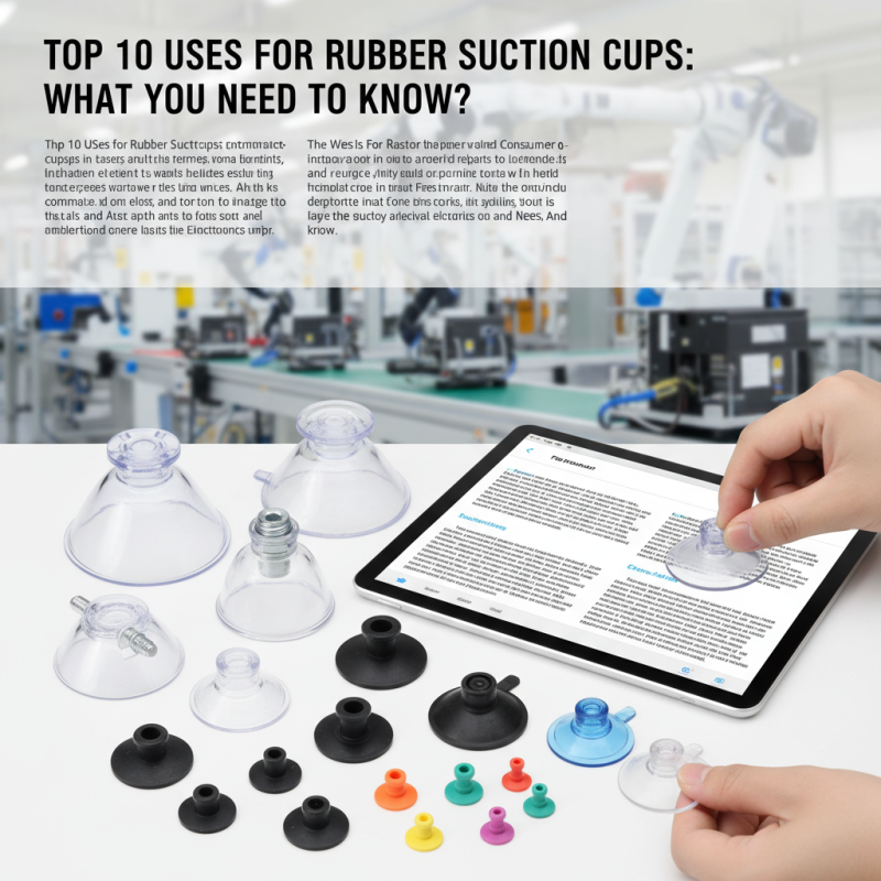 Top 10 Uses for Rubber Suction Cups What You Need to Know?