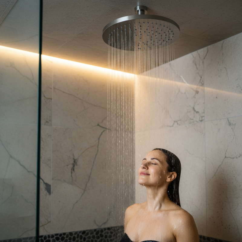 What is an Over Head Shower and How Does it Work?