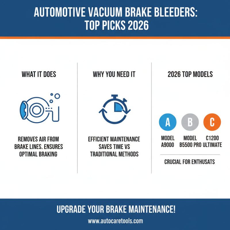 2026 Top Vacuum Brake Bleeder Options for Automotive Enthusiasts?