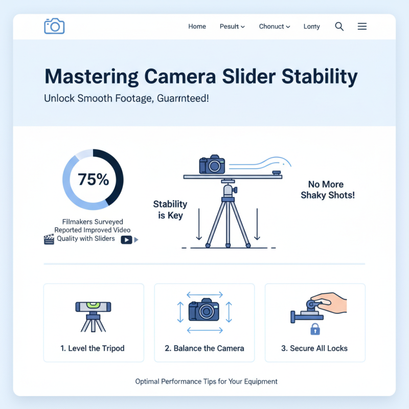 Top Camera Slider Stand Options for Smooth Filming Solutions?