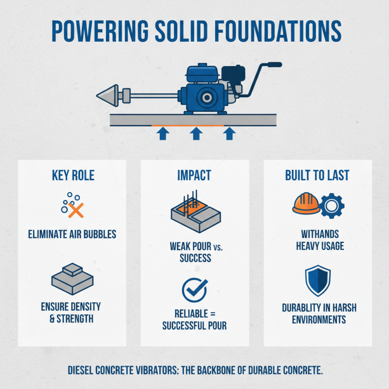 Top 10 Diesel Concrete Vibrators for Efficient Construction Work?