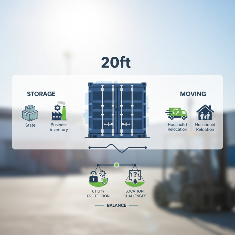 How to Use a 20ft Shipping Container for Storage and Moving?