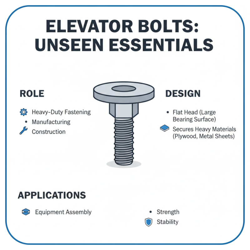 2026 Best Elevator Bolts Features Uses and Top Brands to Consider?