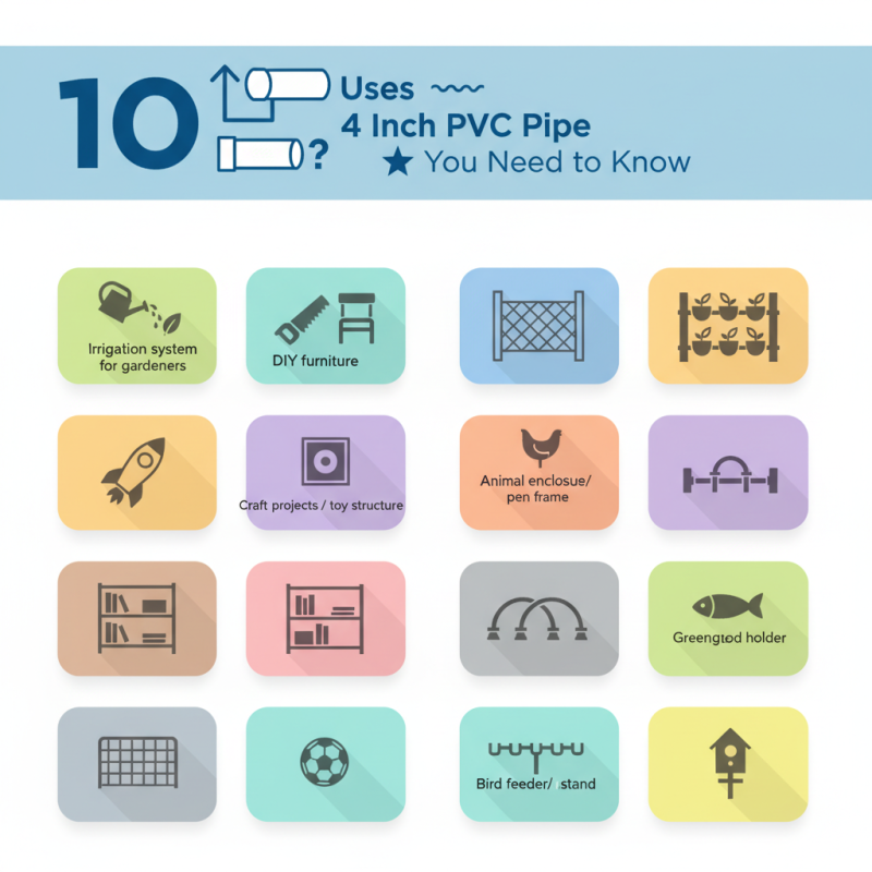 Top 10 Uses for 4 Inch PVC Pipe You Need to Know?
