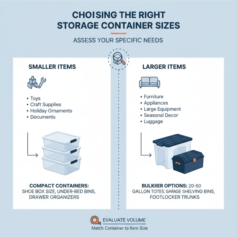 Essential Tips on Choosing the Right Storage Container Sizes for Your Needs?