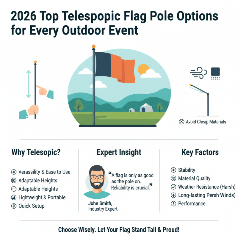 2026 Top Telescopic Flag Pole Options for Every Outdoor Event?