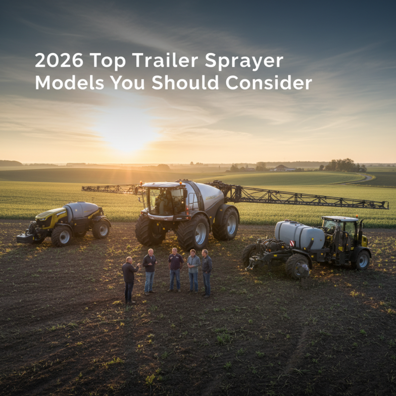 2026 Top Trailer Sprayer Models You Should Consider