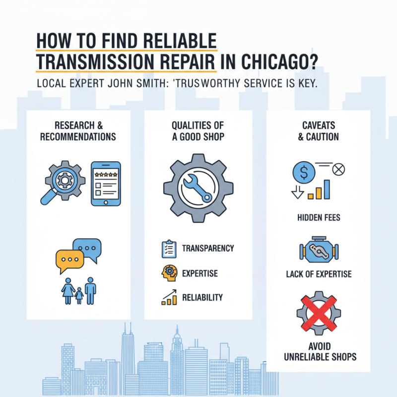 How to Find Reliable Transmission Repair in Chicago?