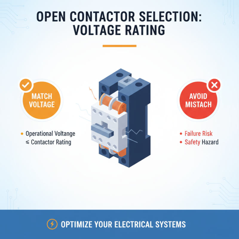 How to Choose the Right Open Contactor for Your Electrical Needs?