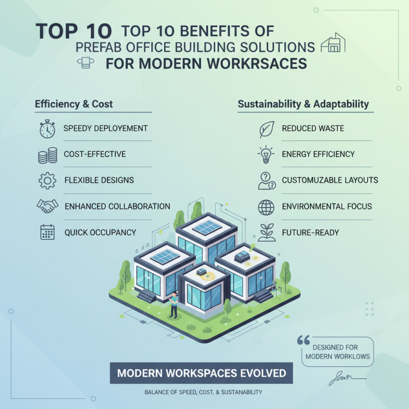 Top 10 Benefits of Prefab Office Building Solutions for Modern Workspaces?