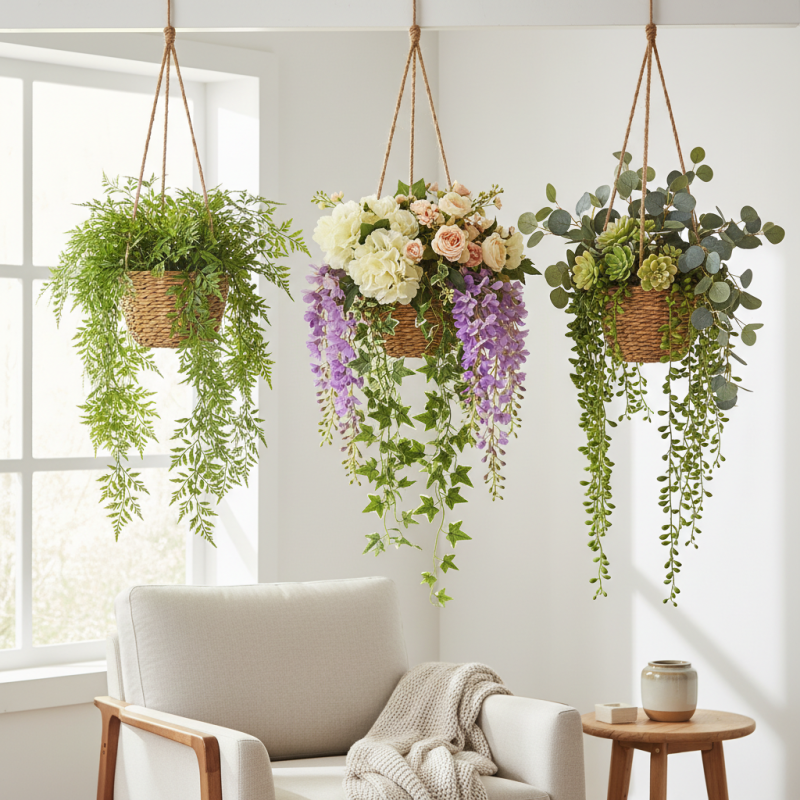 2026 Top Artificial Plants For Hanging Baskets to Enhance Your Home Decor?