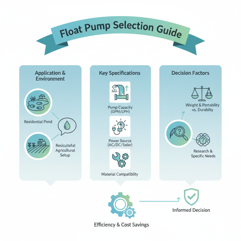 How to Choose the Right Float Pump for Your Needs?