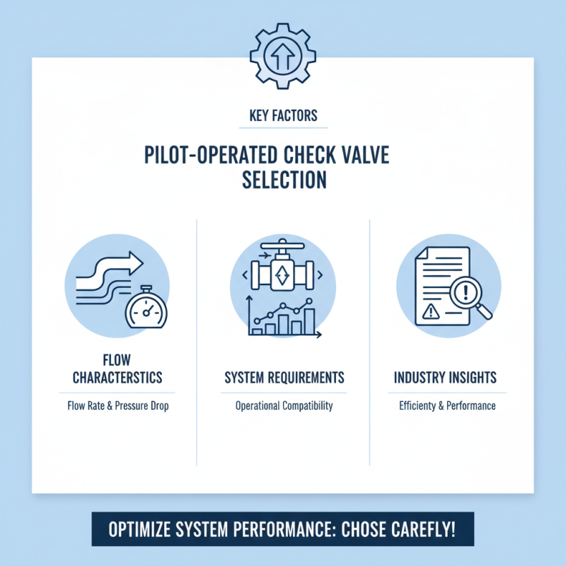 How to Choose the Right Pilot Operated Check Valve for Your Needs?