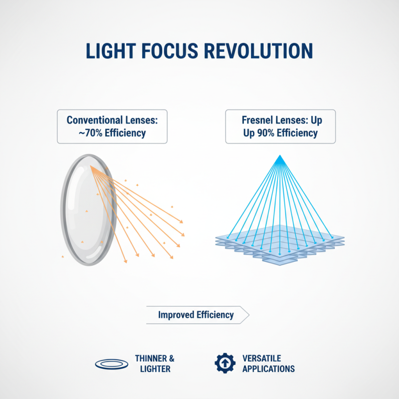 Why Does a Fresnel Lens Focus Light with Greater Efficiency?