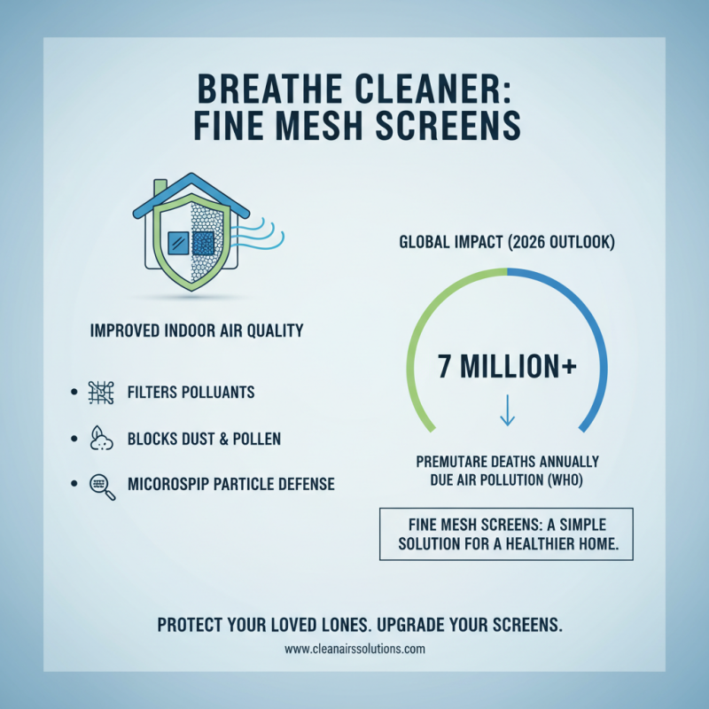 What are the Benefits of Using a Fine Mesh Screen in 2026?