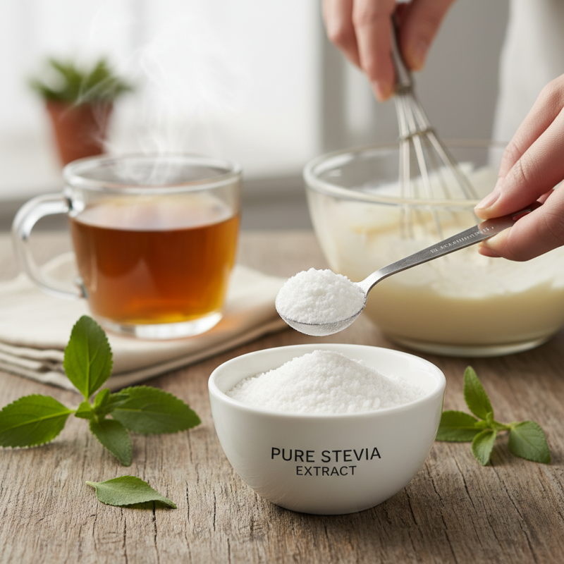 How to Use Pure Stevia Extract Powder for Healthy Sweetening Options?