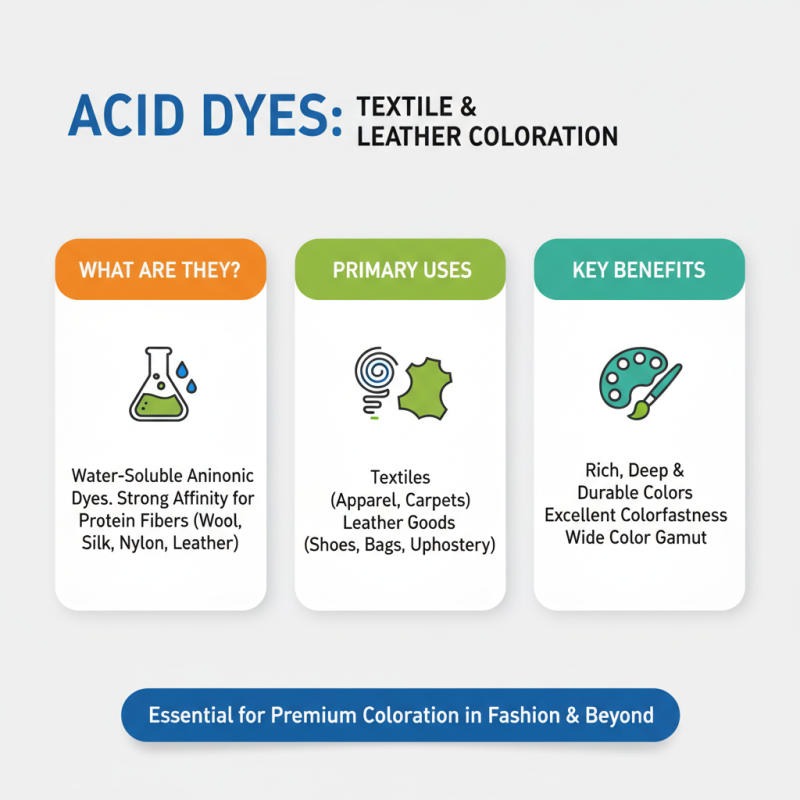 Why Are Acid Dyes Essential for Textile and Leather Industries?