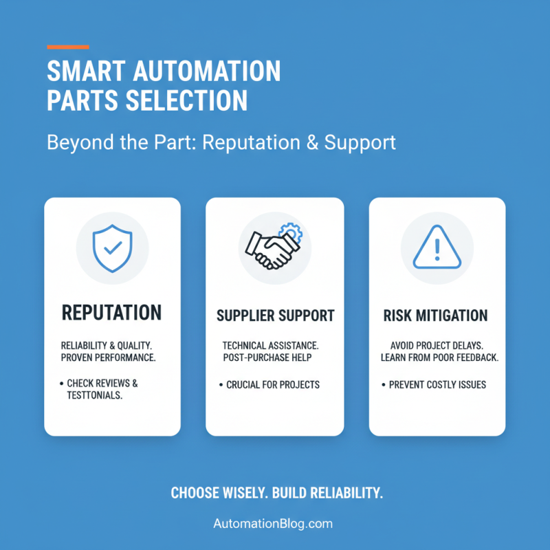 2026 How to Choose the Best Automation Parts for Your Business Needs?